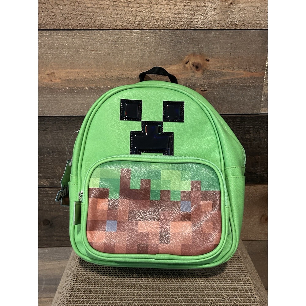 Minecraft Creeper Mini Dome Backpack Purse Green New w Tags